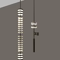 Modern Wall Light With Multiple Circular Rings And Metal Bracket Design For Indoor Decoration