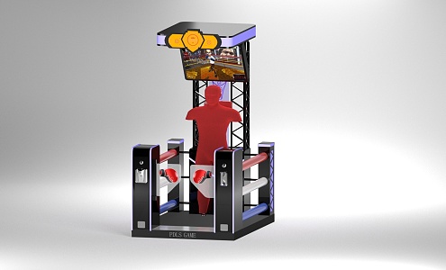 Modern Boxing Arcade 3d model