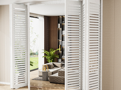 Modern folding door shutter folding door model