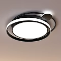 Modern Circular Ceiling Lights With Black And White Ring Design For Interior Lighting 3d model