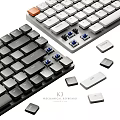 K3 Mechanical Keyboard With Sleek Design And Orange Accent Keycap For Typing 3d model