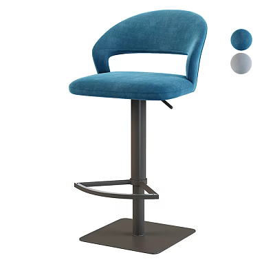 Modern Bar Chair Bar Milk Tea Shop Bar Stool High Stool Rotating High Chair 3d model