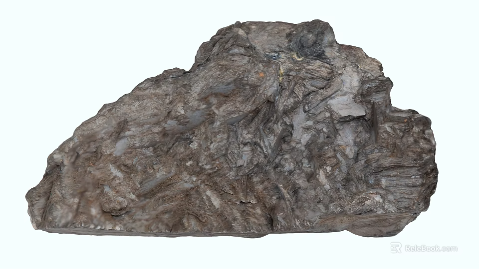 Natural Stone and Wood Materials Featuring Rustic Texture and Organic Design Elements 3d model 