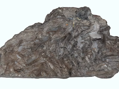 Natural Stone and Wood Materials Featuring Rustic Texture and Organic Design Elements 3d model