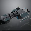 Futuristic Spacecraft Design With Advanced Components For Deep Space Exploration