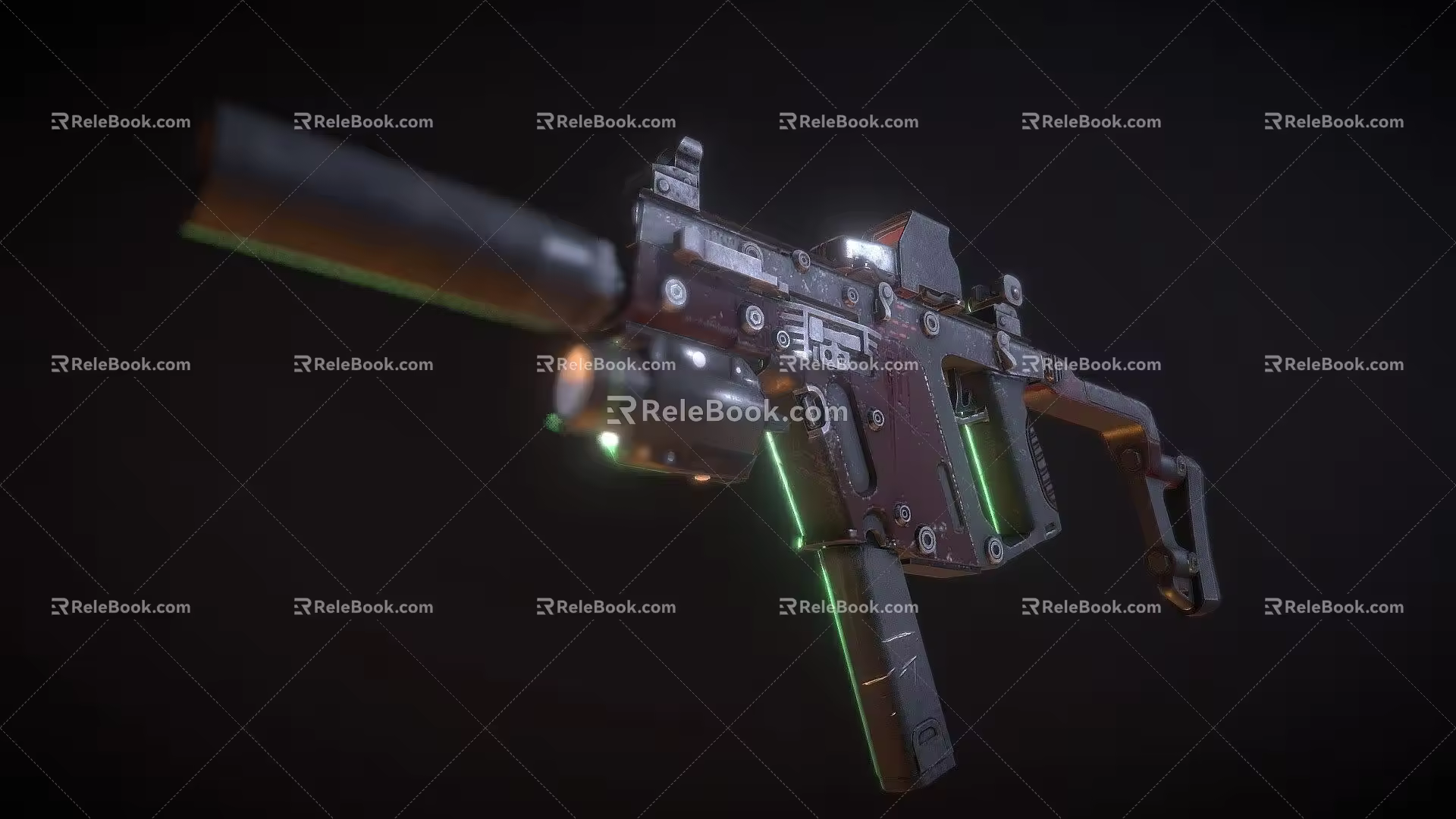 Doomsday submachine gun 3d model
