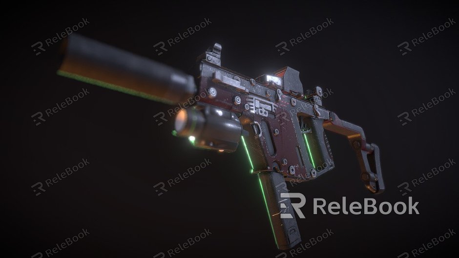 Doomsday submachine gun model