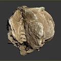 Detailed Natural Stone Sculpture Carving With Intricate Texture And Abstract Design Features