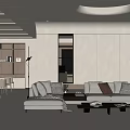 Recreation Room SU Model 3d model