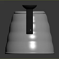 Stainless Steel Kettle With Long Spout Curved Handle And Layered Reflective Design