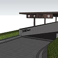 Architectural Site Plan With Road Layout Green Lawn And Building Structures