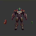 Iron Man Mech Warrior Machine Battlearm Mechanical Battlearm Machine Warrior Fighting Robot Games Robot 3d model