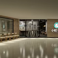 Modern Restaurant Interior With Wooden Tables Chairs Decorative Paintings And Warm Lighting