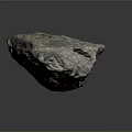 Natural Gray Stone With Rough Surface Textured Detail And Natural Shape