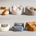 Modern Bean Bag Chairs in Various Colors for Comfortable Living Room Seating
