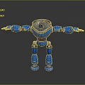 Robot Assistant Small Robot Butler Robot Butler Figure Game Figure 3d model