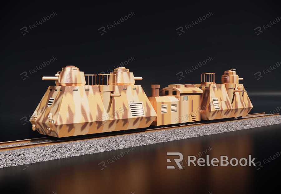 Modern rail armored car toy rail armored car model