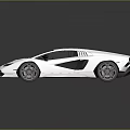 Silver Modern Sports Car With Sleek Design Aerodynamic Body And Reflective Surface