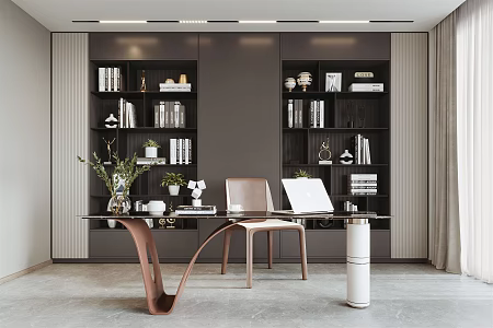 Modern study 3d model