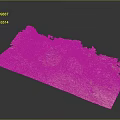 3D Terrain Model Showcasing Detailed Topographic Features And Varied Landscape Textures