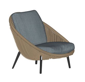 Modern Outdoor Chair Leisure Chair Single Chair Outdoor Leisure Chair Leisure Rattan Chair 3d model