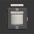 Vintage Chronomin Chart Recorder With Paper Roll And Metal Case Analog Scale Display Panel