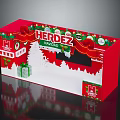 HERDEZ Navidad Christmas Gift Box With Red Design Christmas Tree Gift Boxes Snowflakes And Decorations