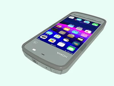 Modern mobile phones Nokia mobile phones 3d model