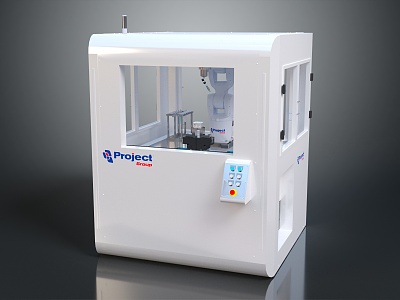 Modern Milling Machine Milling Room Digital Processing Equipment 3d model