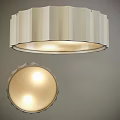Elegant Modern Circular Ceiling Light With Soft Illumination For Home Interior 3d model