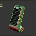 Sleek Modern Wireless Charging Stand With Tilting Panel And Green Light