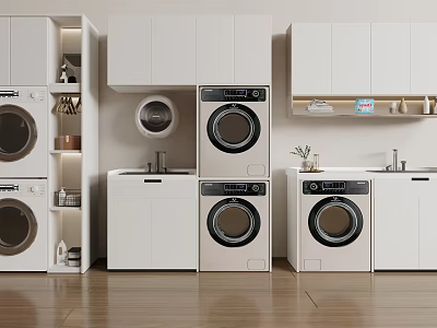 Modern Bathroom Cabinet Rack With Storage Shelves And Drawers For Organizing Toiletries In Bathroom 3d model