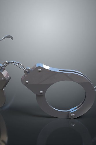 Iron Shackles Metal Handcuffs Shackles 3d model