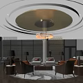 Modern Office Interior With Open Plan Layout Ergonomic Furniture And Natural Lighting