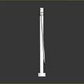 Silver Metal Freestanding Shower Head With Chain Decoration And Stable Base Against Dark Background