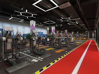 INDUSTRIAL LOFT GYM 3d model