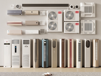 Modern Air Conditioning Air Conditioning Combination Vertical Inverter Air Conditioning Wall-mounted Air Conditioning Air Conditioning External 3d model