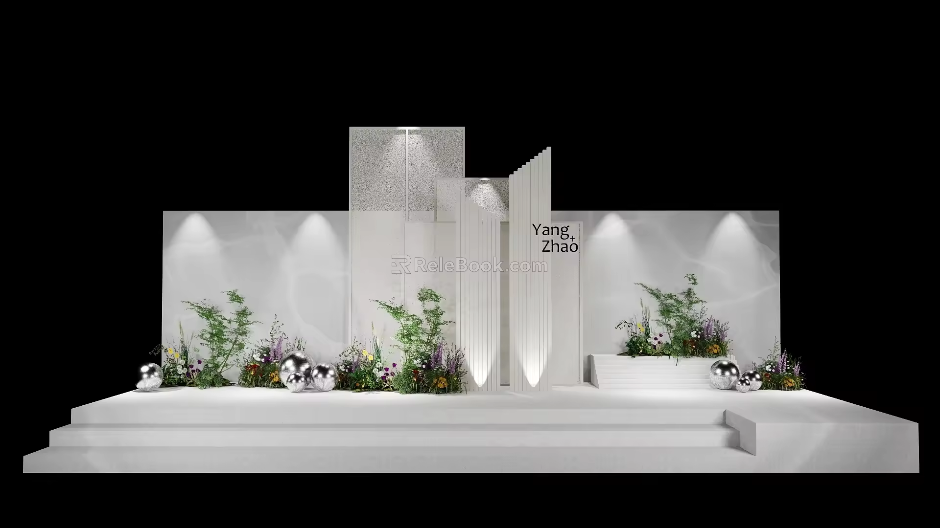 662 LP Niche Architecture Wedding 3d model