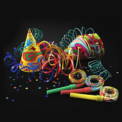 Modern decorations 3d model