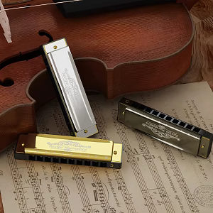 Modern Harmonica Instrument Harmonica 3d model