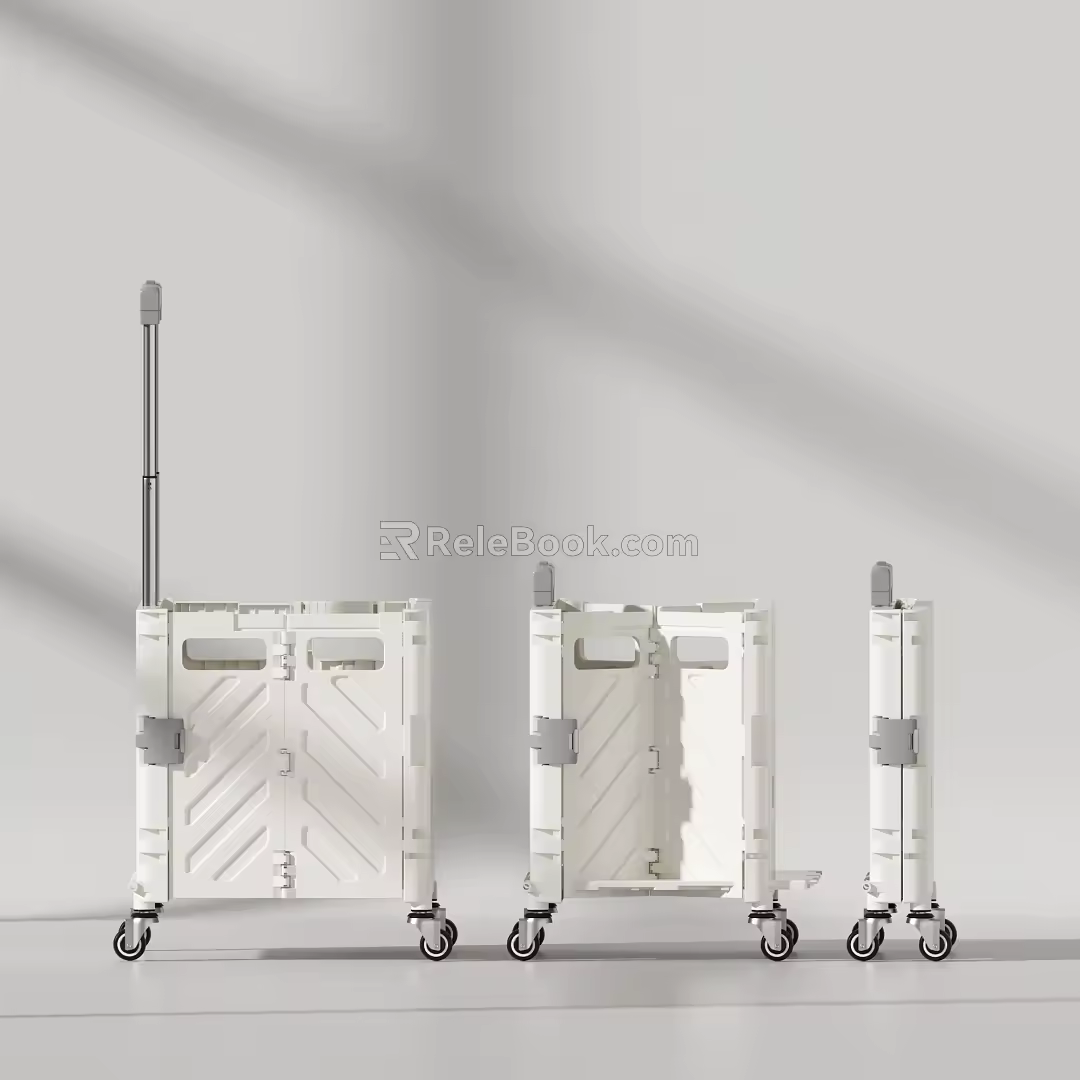 trolley case storage box 3d model