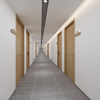 Modern aisle walkway 3d model