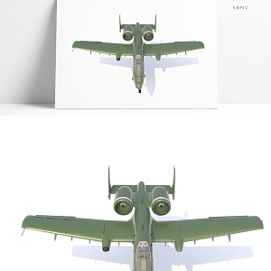 modern aircraft attack aircraft military aircraft 3d model