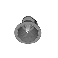 Downlight Spotlight Modern Industrial Design With Round Base And Striped Shade Structure