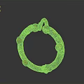 Ancient Circular Metal Sculpture With Intricate Patterns And Patinated Green Orange Hues