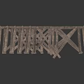 Multiple Rustic Wooden Truss Decorative Accessories For Home Living Room Decoration