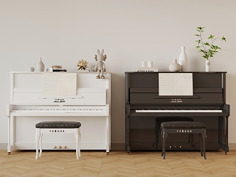 Modern Piano 3d model