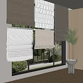 Modern roller shutter 3d model