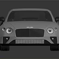 Silver Luxury Coupe Car With Sleek Design And Black Alloy Wheels