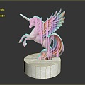 Unicorn CG Unicorn Cartoon Unicorn Angel Horse Pegasus Anime Unicorn Bird Bird 3d model